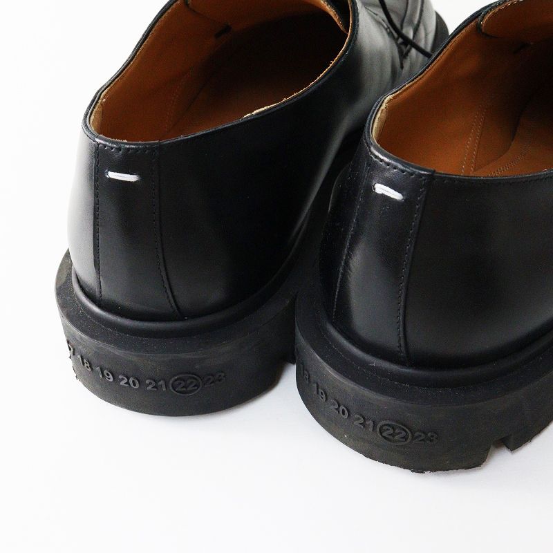 メンズ メゾンマルジェラ 22 Maison Margiela S57WQ0163 DERBYS レザー ダービーシューズ 44/29cm ブラック┃【2400014709131】 メンズ メゾンマルジェラ 22 Maison Margiela S57WQ0163 DERBYS レザー