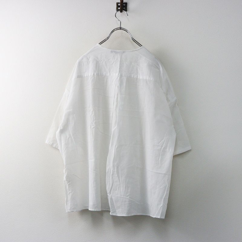 2022SS パドカレ pas de calais 80シフォン植物染めブラウス 36