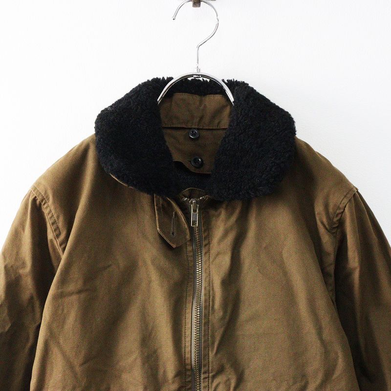  MHL マーガレットハウエル WASHED WAXED COTTON MARINE JACKET 1 ブラウン ボア襟 ジャケット ライナー付 2400014713022 アプローチ練習用品 レディースウェア ゴルフ