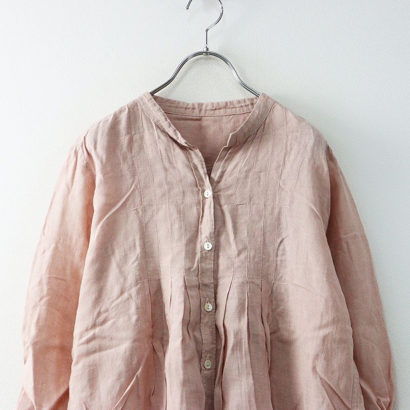 ネストローブ nest Robe 製品染めリネンピンタックスキッパー