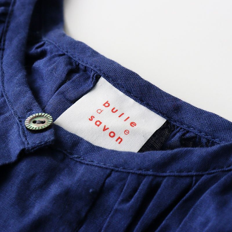 ビュルデサボン bulle de savon リネン コットン 刺繍ピンタック