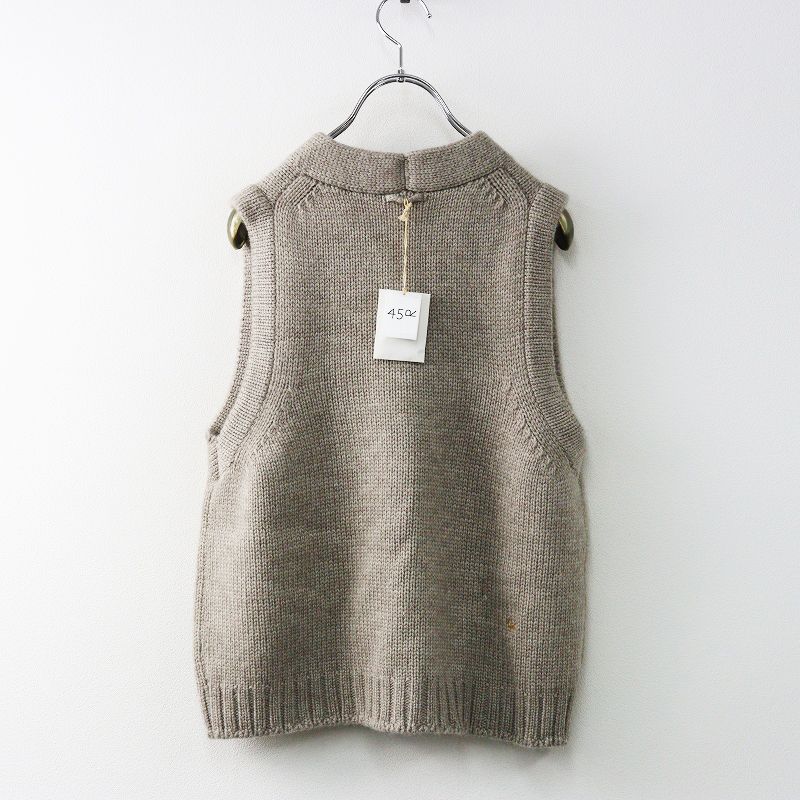 定価53900円 2025 AW 45 R フォーティーファイブアール ヤクメリノのベスト 3 ベージュナチュラル┃