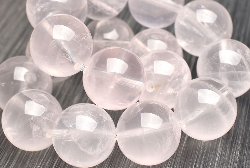  １点物 コロンビア産 ピンクレムリアンシードクリスタル 13 mm ブレスレット パワーストーン 天然石 _U 8271 ブレスレット バングル アクセサリー