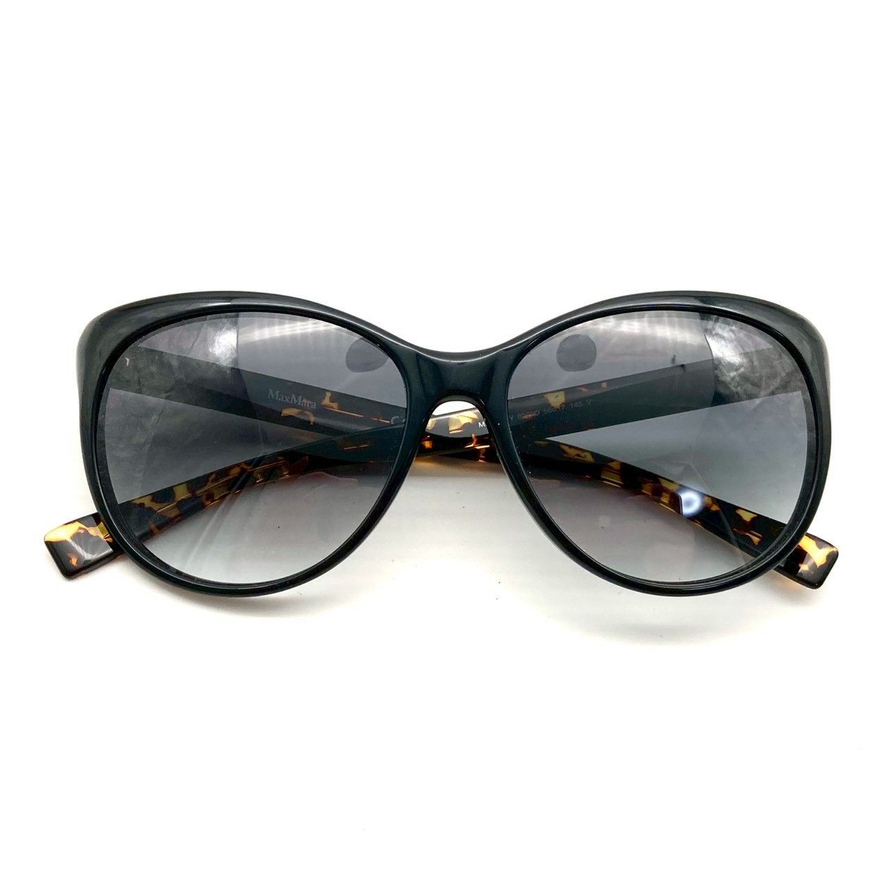 マックスマーラ サングラス プラスチック ブラック ゴールド 美品