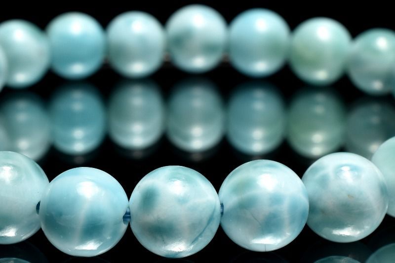  １点物 瑞々しい艶感 ラリマー 7 5 mm ブレスレット パワーストーン 天然石 _MC 2059 ブレスレット バングル アクセサリー