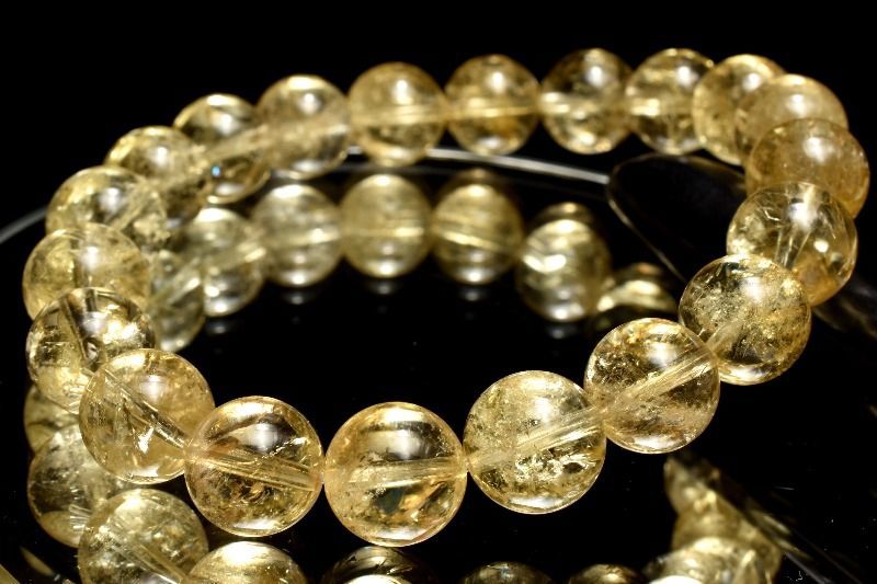 １点物 激 黄金レムリアン ゴールデンレムリアンシードクリスタル 9.5 mm ブレスレット パワーストーン 天然石 _MC 2062