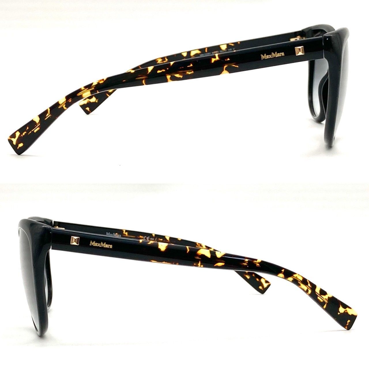 マックスマーラ サングラス プラスチック ブラック ゴールド 美品