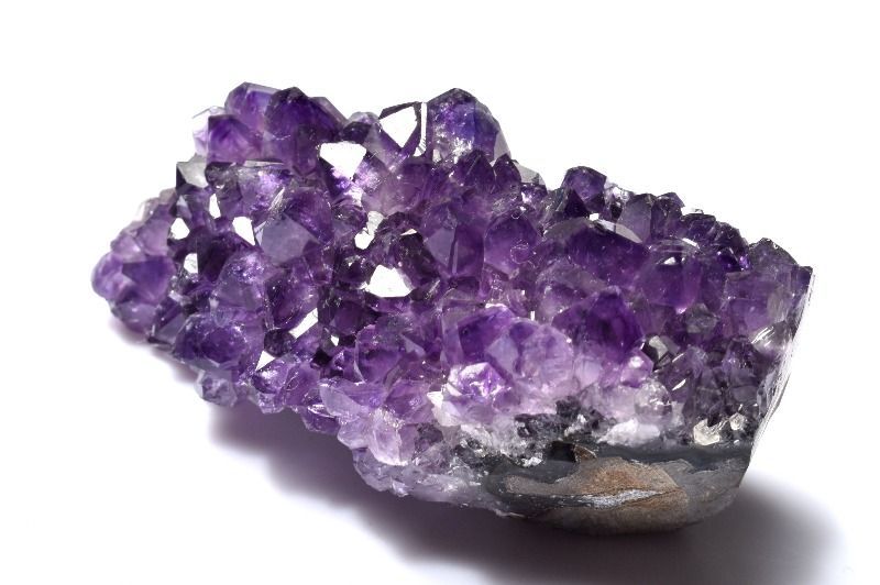 1点物】浄化や魔除けに アメジスト 35x35x72mm クラスター 原石