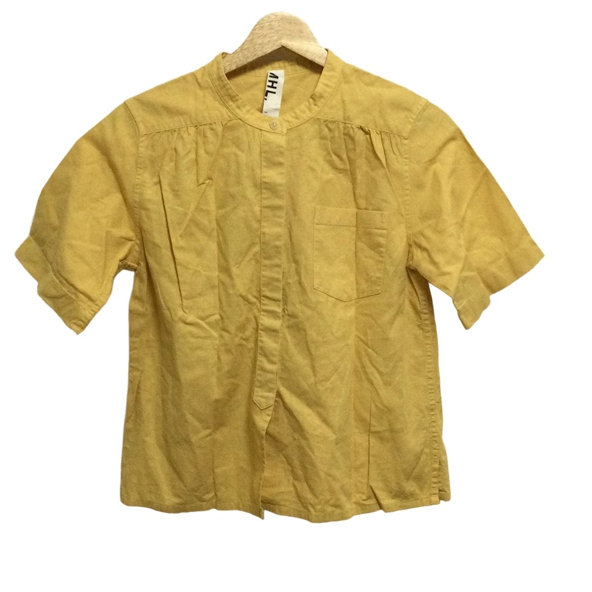 MHL. エムエイチエル 半袖シャツブラウス サイズ1 S レディース - ダークイエロー