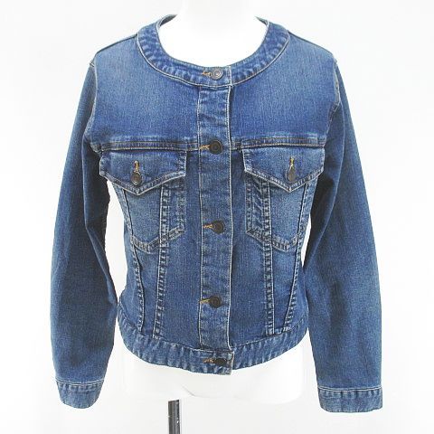 エポカデニムジャケット未使用品サイズ40 エポカ EPOCA ノーカラージャケット ジージャン デニムジャケット 40