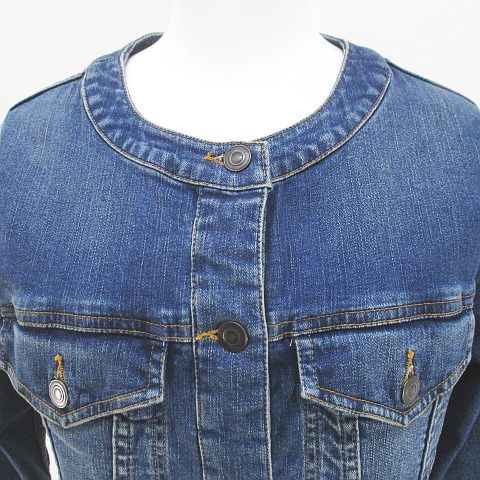 エポカ EPOCA ノーカラージャケット ジージャン デニムジャケット 40