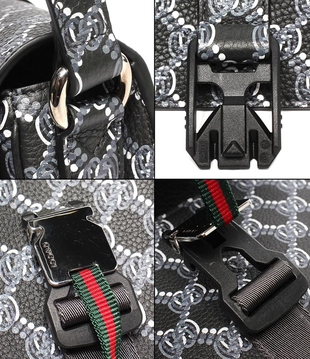 Gucci ショルダーバッグ GUCCI（グッチ） ショルダーバッグ ジャンボGG ブラック レザー 3131