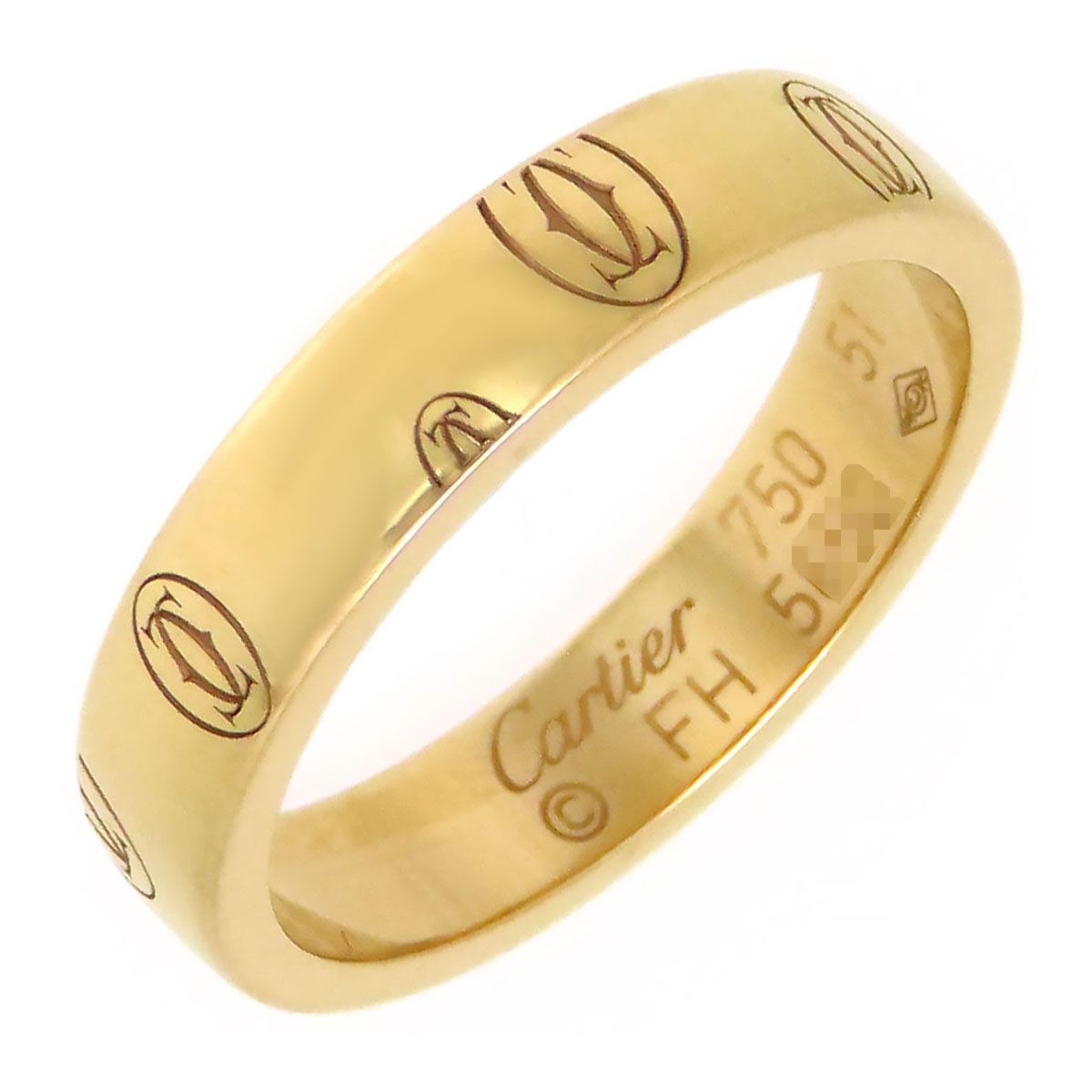 カルティエ ハッピーバースデー リング 51 750 K18PG レディース CARTIER ジュエリー