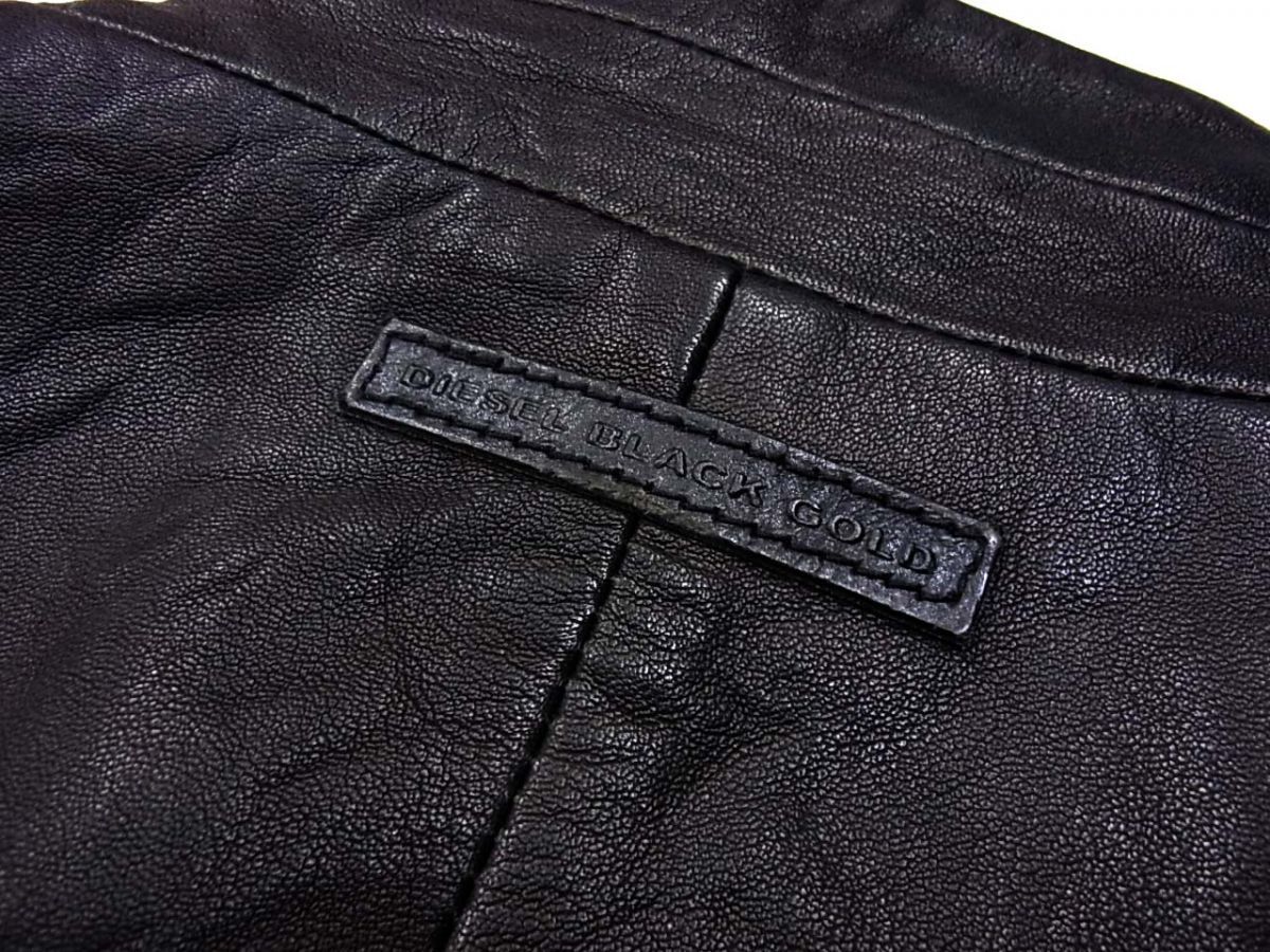 ◇DIESEL BLACKGOLD ディーゼルブラックゴールド ラムレザー