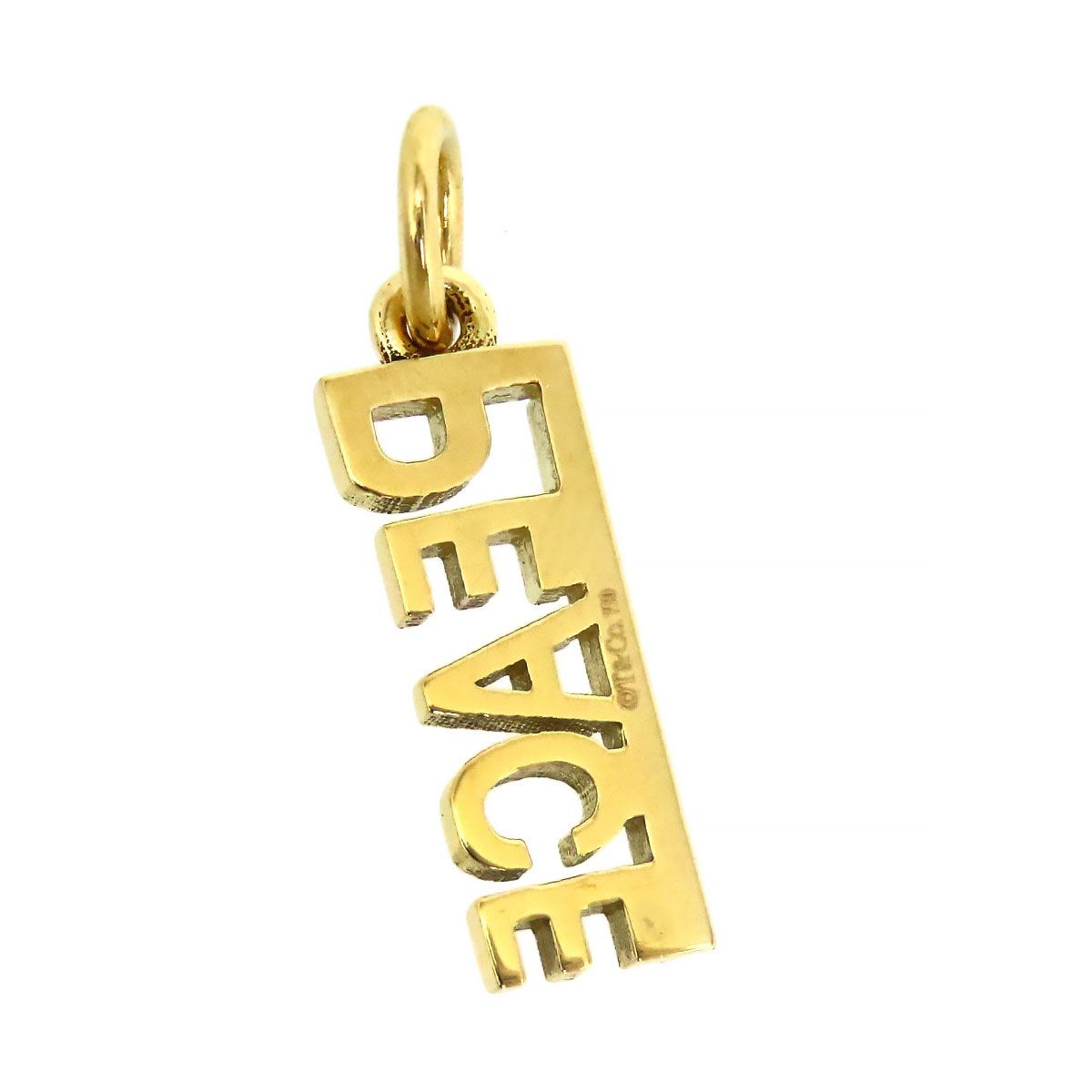 ティファニー PEACE ペンダントトップ 750 (K18YG) ユニセックス