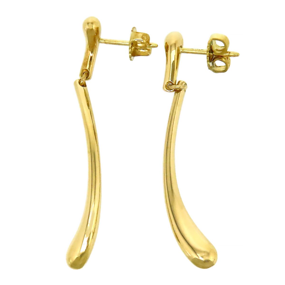  ティファニー エロンゲイテッド ティアドロップ ピアス 750 18 K YG ユニセックス TIFFANY Co ジュエリー ピアス(両耳用) アクセサリー