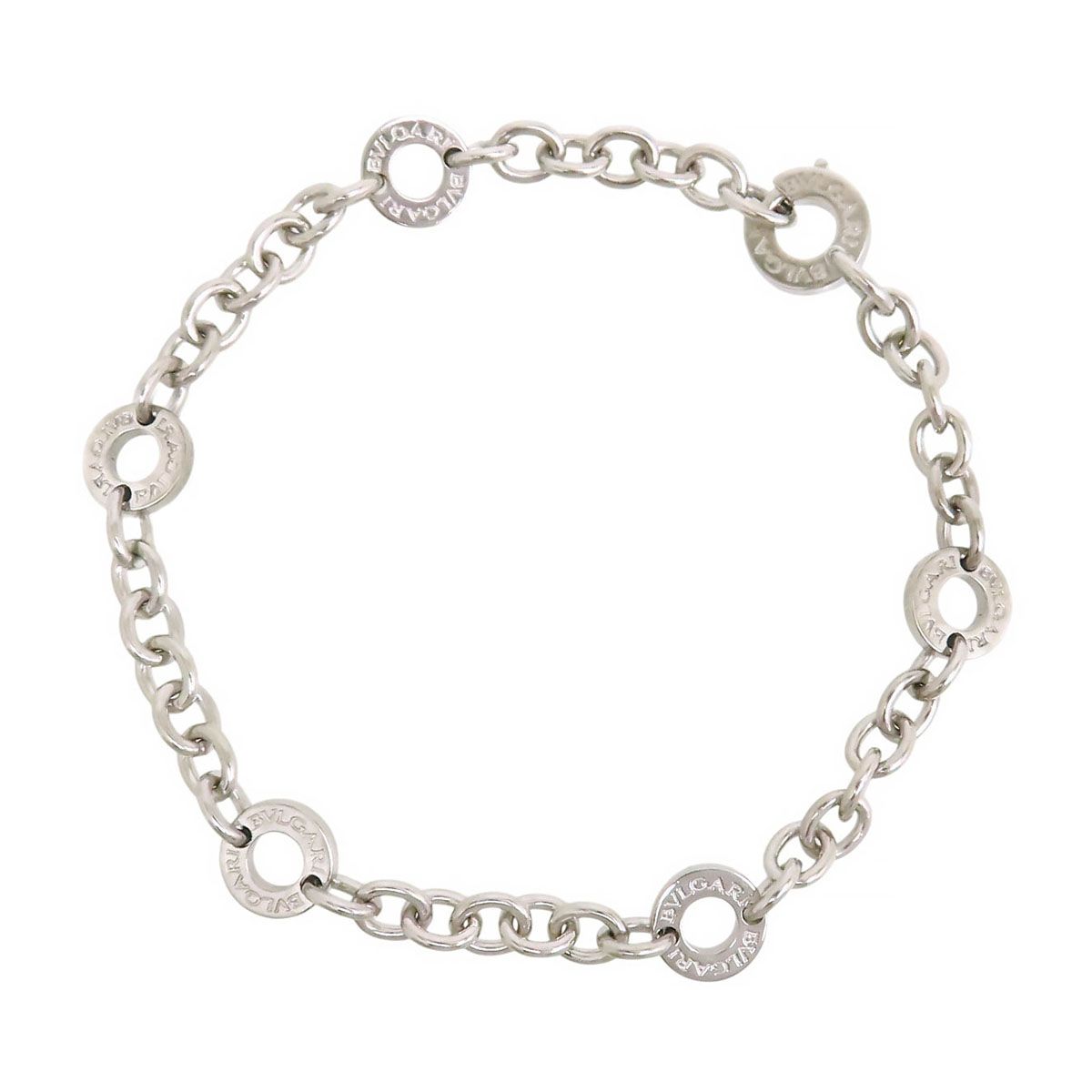 ブルガリ ブルガリブルガリ ブレスレット 18 750 K WG ユニセックス BVLGARI ジュエリー