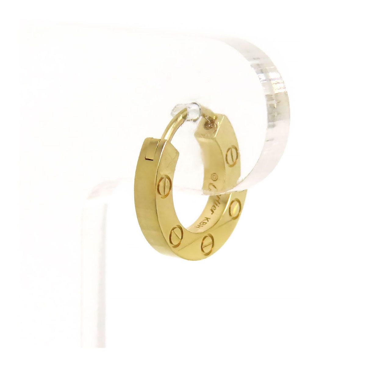 カルティエ ラブ シングル ピアス B8301423 Au750 (K18YG) ユニ