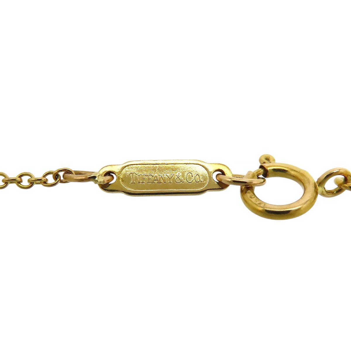 ティファニー キス ダイヤモンド ネックレス 750 (K18YG) レディース