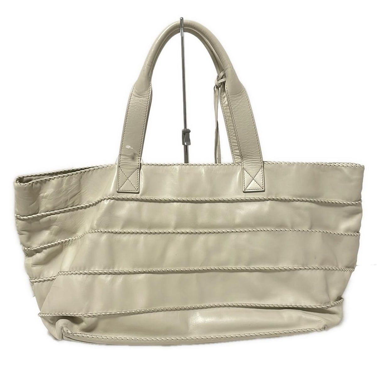 Max Mara(マックスマーラ) トートバッグ - アイボリー レザー - メルカリ