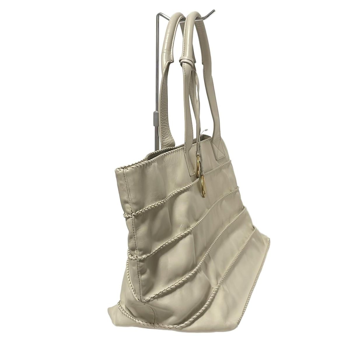 Max Mara(マックスマーラ) トートバッグ - アイボリー レザー - メルカリ