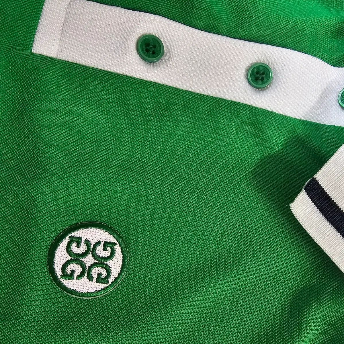 ジーフォア メンズ ゴルフウェア グリーン 半袖 Kara Tシャツ L - メルカリ