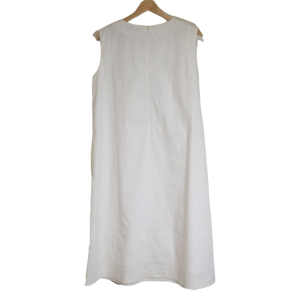 スウィンスウィング ワンピース サイズ42 L レディース 白 クルーネック ノースリーブ マキシ丈