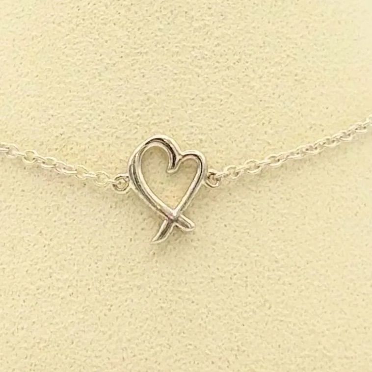 ティファニー Tiffany & Co. オープンハート ブレスレット シルバー 