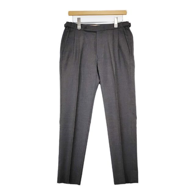 MOVER GARMENTS 2tuck Regular Model 2タック テーパード スラックス パンツ チャコールグレー メンズ ムーバーガーメンツ【中古】5-1120T∞