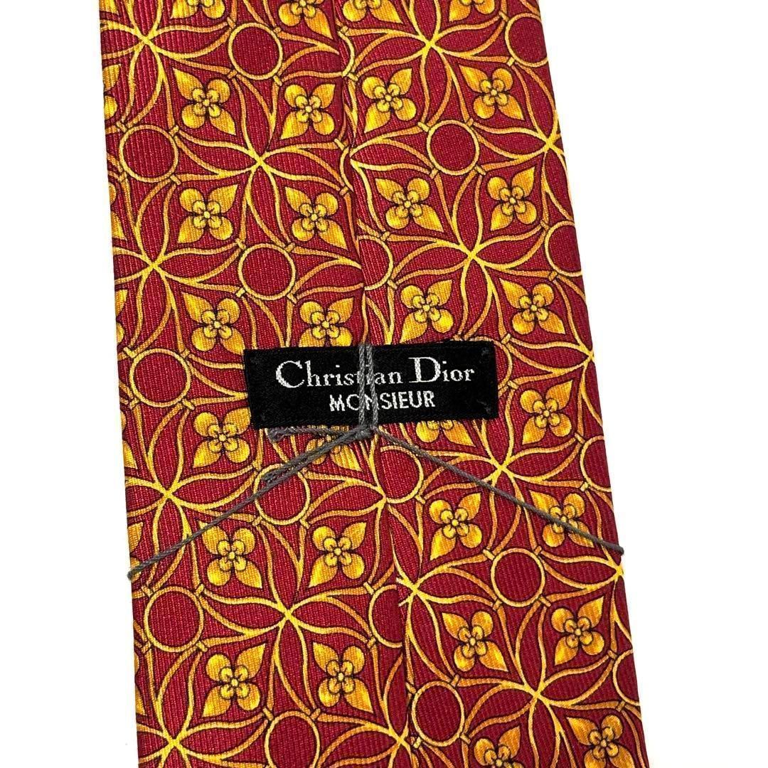 未使用・タグ付き！✨ クリスチャンディオール ネクタイ レッド