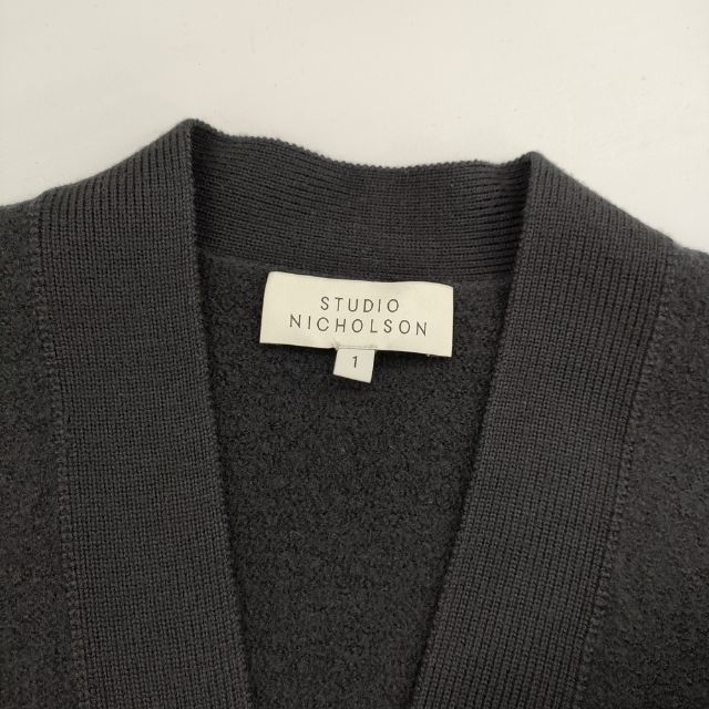 STUDIO NICHOLSON SAKE SNW 圧縮メリノウール ニット カーディガン