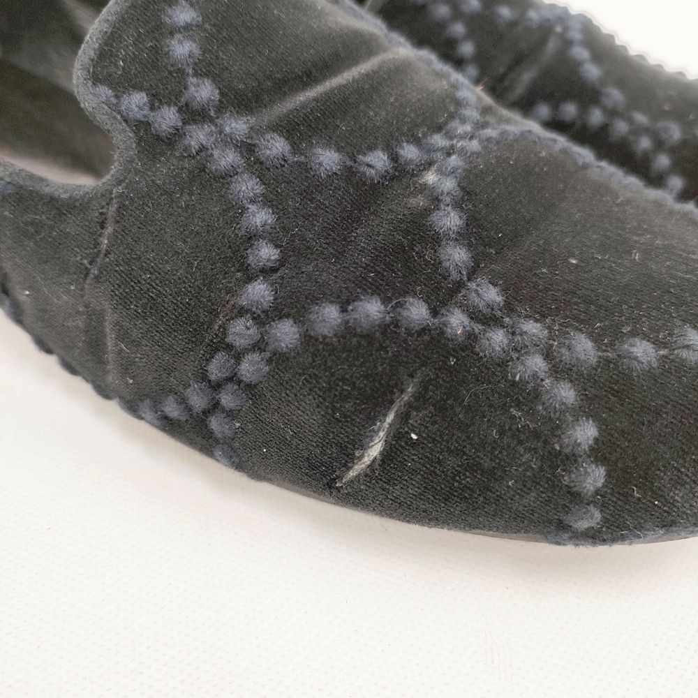 mina perhonen tambourine ベロア スリッポン サイズ24.5cm シューズ