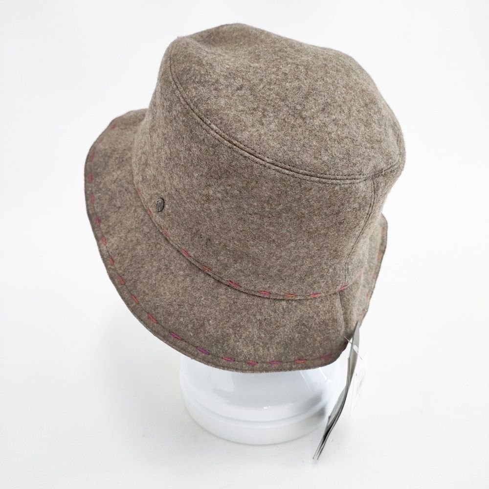 HELEN KAMINSKI フェルトハット フラワーモチーフ ステッチ ハット