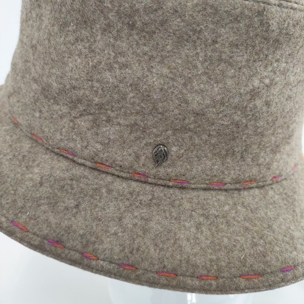 HELEN KAMINSKI フェルトハット フラワーモチーフ ステッチ ハット