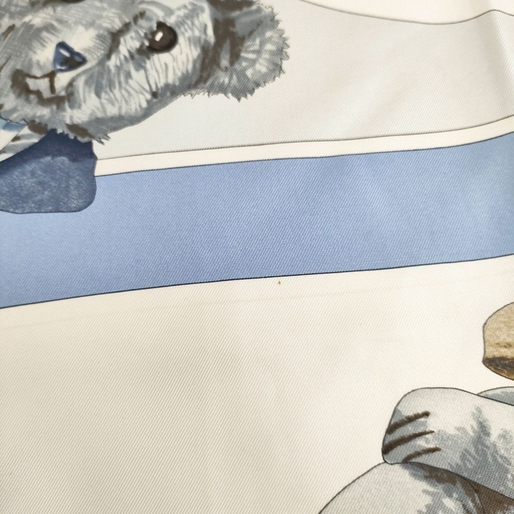 HERMES カレ90 CONFIDENTS DES COEURS 心の友 クマ テディベア