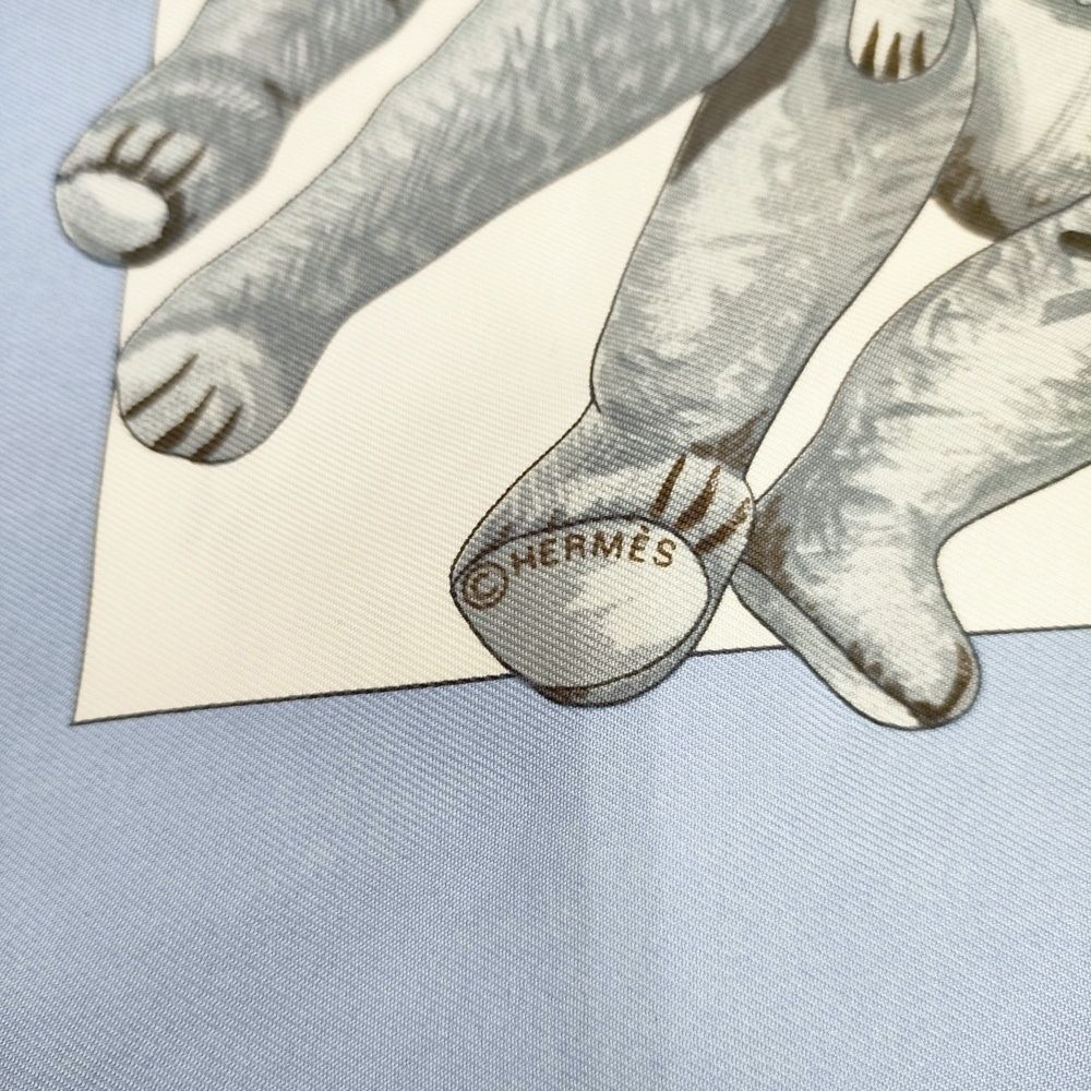 HERMES カレ90 CONFIDENTS DES COEURS 心の友 クマ テディベア