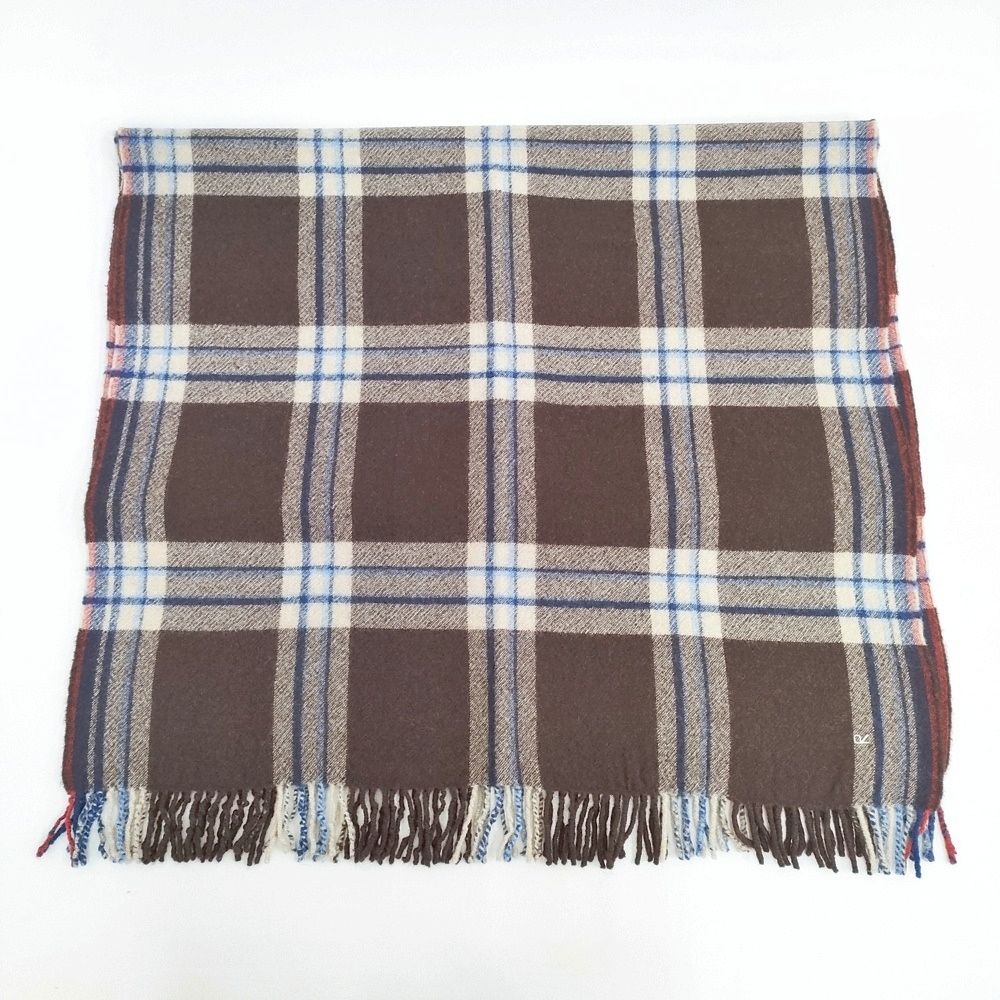 45 R rpm チェック柄 大判 ストール ブラウン ブルー レディース フォーティーファイブアールピーエム 5 1120 T