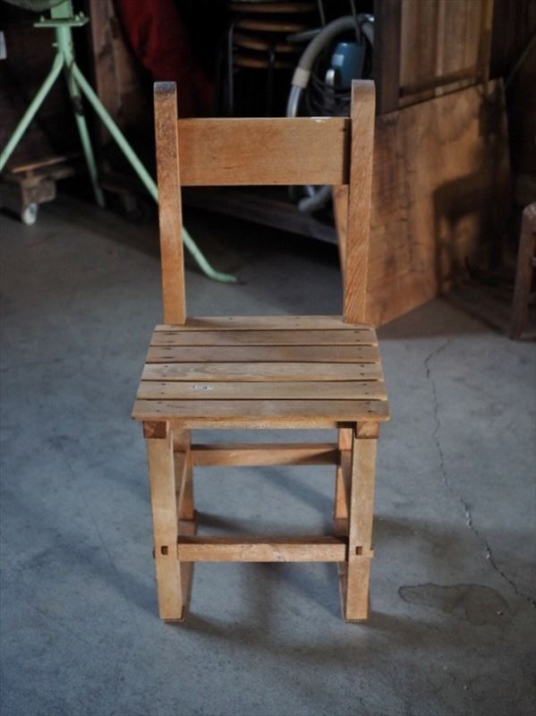 古家具　椅子① チェア 古い学校の木製椅子 昭和初期 古録展 送料無料 中古 品番I9471 - メルカリ