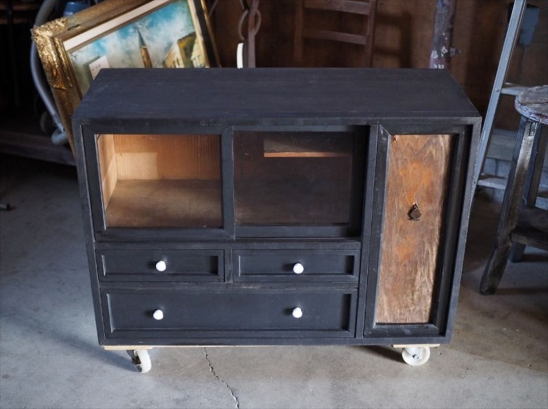 アンティーク小型キャビネット 昭和初期 古録展 品番S10856