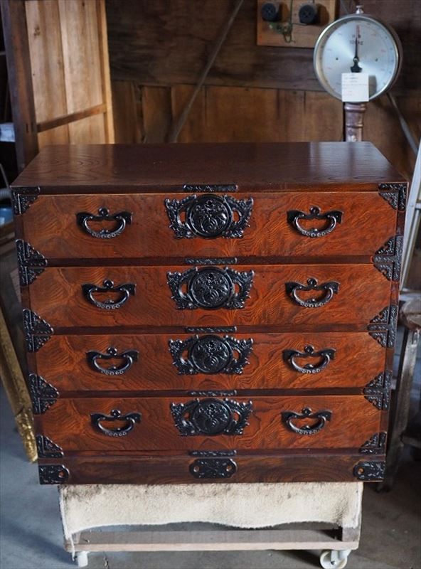 伝統工芸 岩谷堂箪笥 三尺衣裳箪笥 昭和58年製 古録展 品番S10875