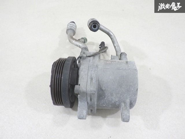 【実働外し】 スズキ 純正 HA25S アルト K6A AC エアコン コンプレッサー 95201-58J40 MK21S MH23S MJ23S 即納 棚H-3