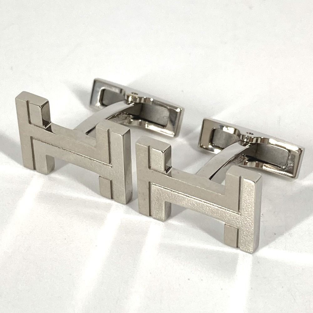 HERMES エルメス カフス Hロゴ メタル シルバー - メルカリ