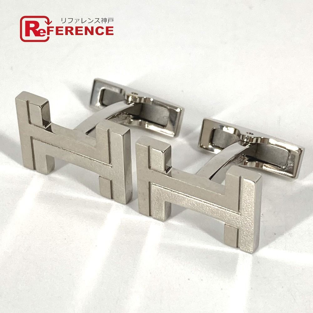 HERMES エルメス カフス Hロゴ メタル シルバー - メルカリ