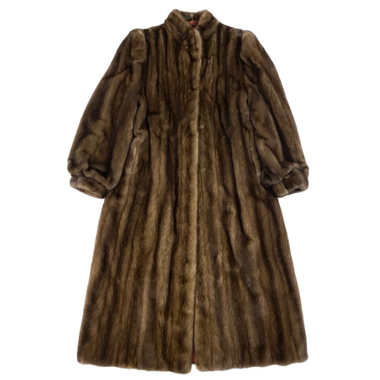 54L4 SAGA MINK サガミンク 銀サガ デミバフミンク 超ロングコート 丈