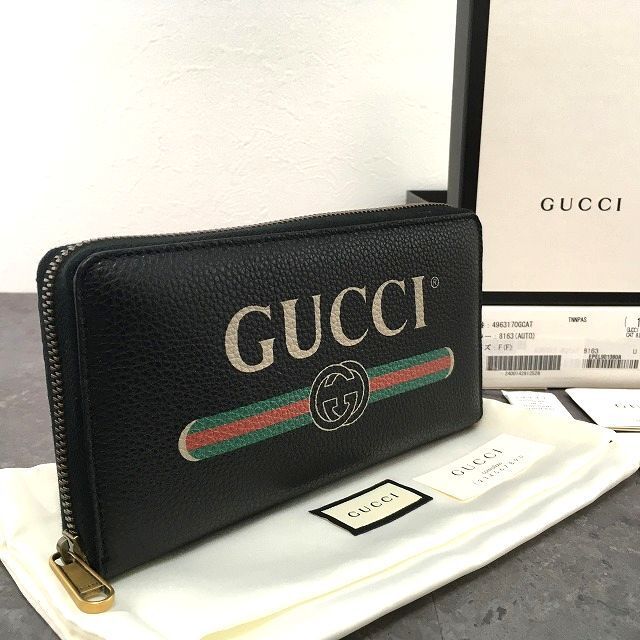 494 送料込み！ 極美品 GUCCI ジップウォレット 496317 ヴィンテージ