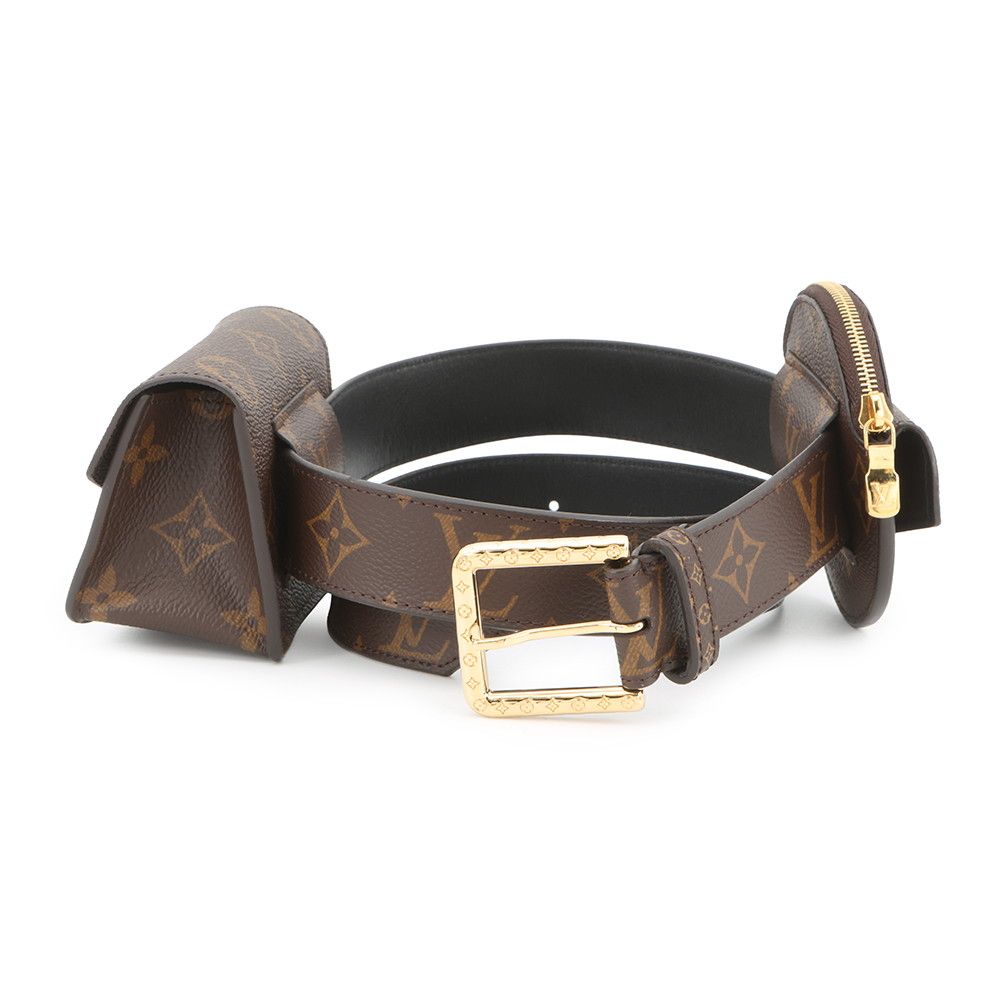ルイヴィトン ベルト モノグラム サンチュール デイリー マルチポケット サイズ80 M 0236 W LOUIS VUITTON