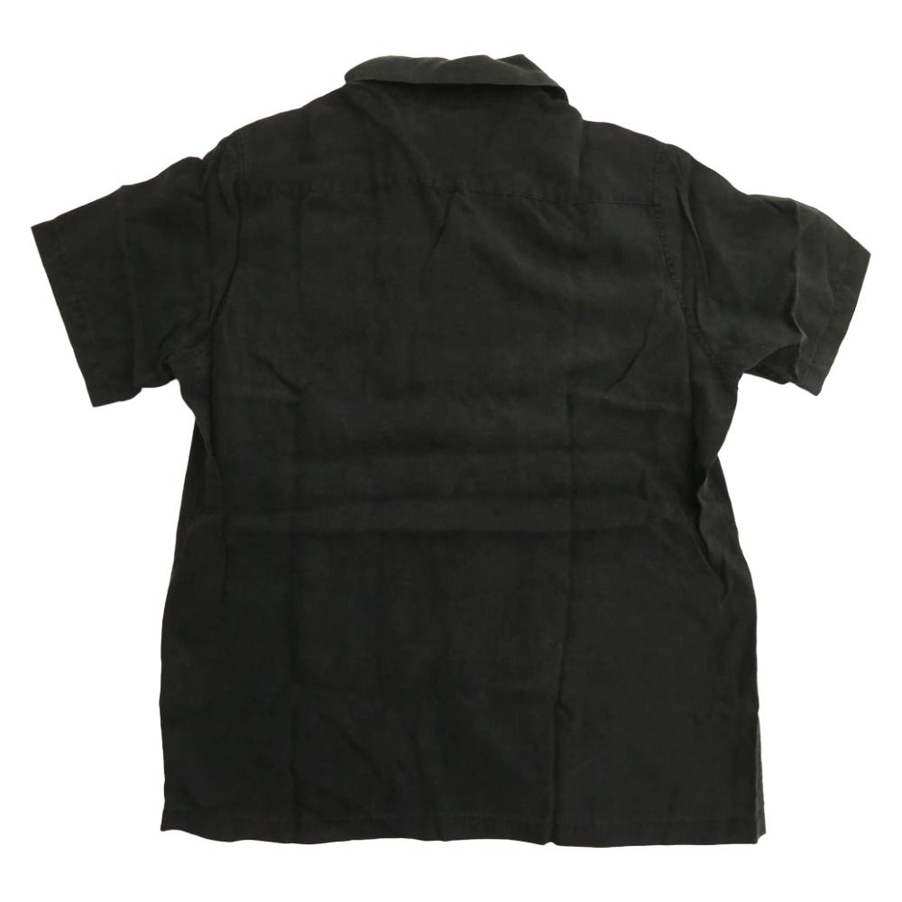 WACKO MARIA / 半袖シャツ/S/レーヨン/ブラック WACKO MARIA ワコマリア 刺繍 レーヨン オープンカラー 半袖シャツ