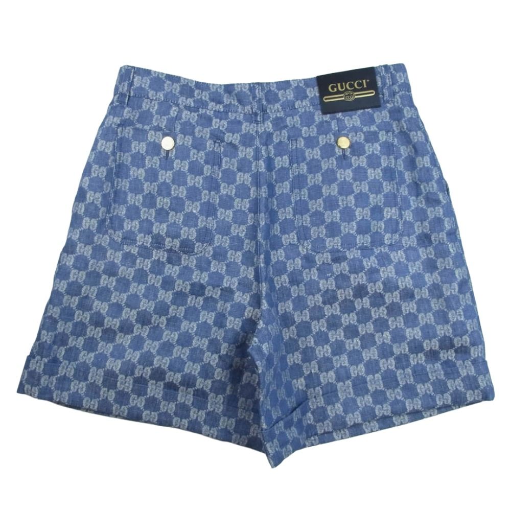 GUCCI グッチ 691892 GG総柄 リネン ショート パンツ ショーツ