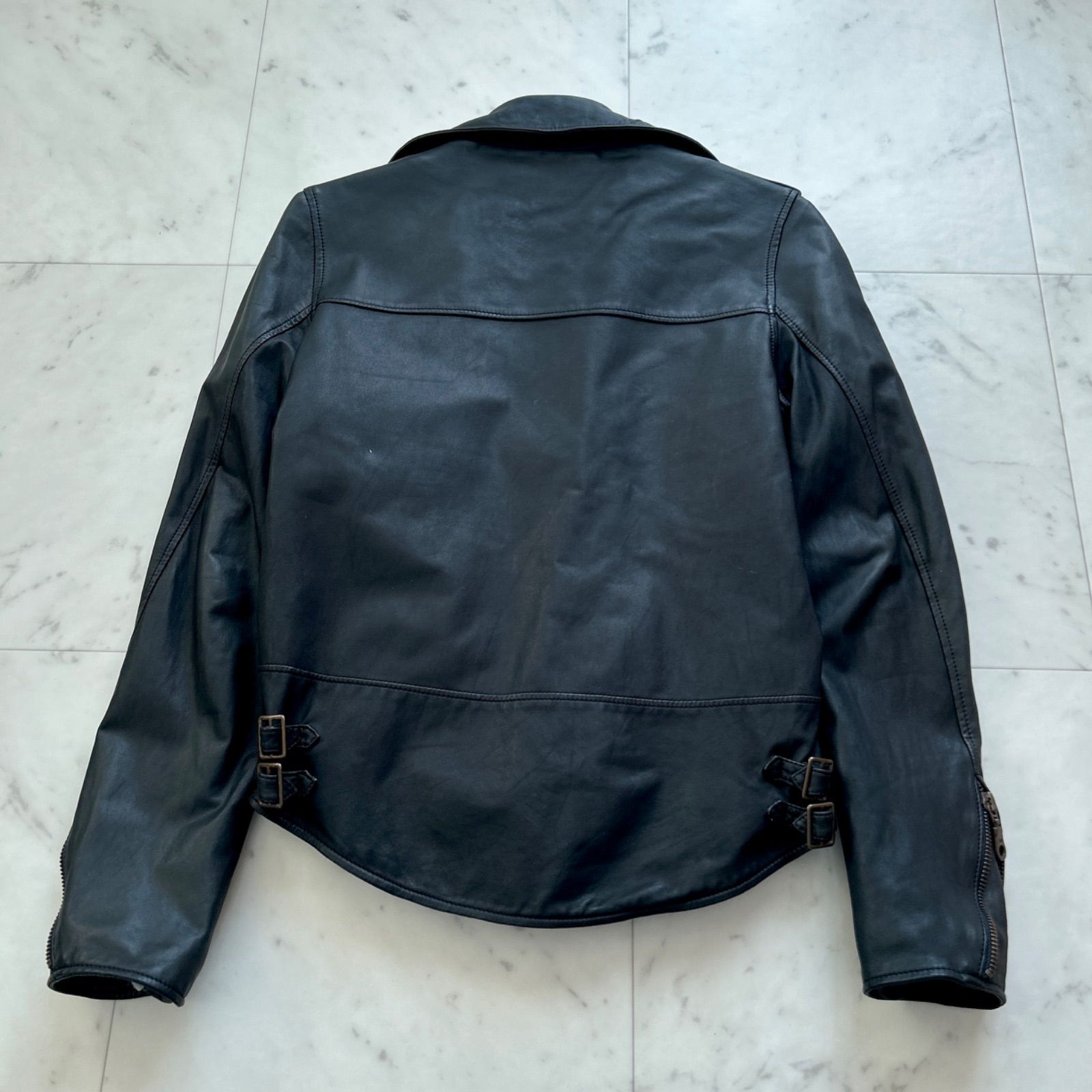 Sisii シシ 牛革 本革 レザージャケット ダブルライダースジャケット