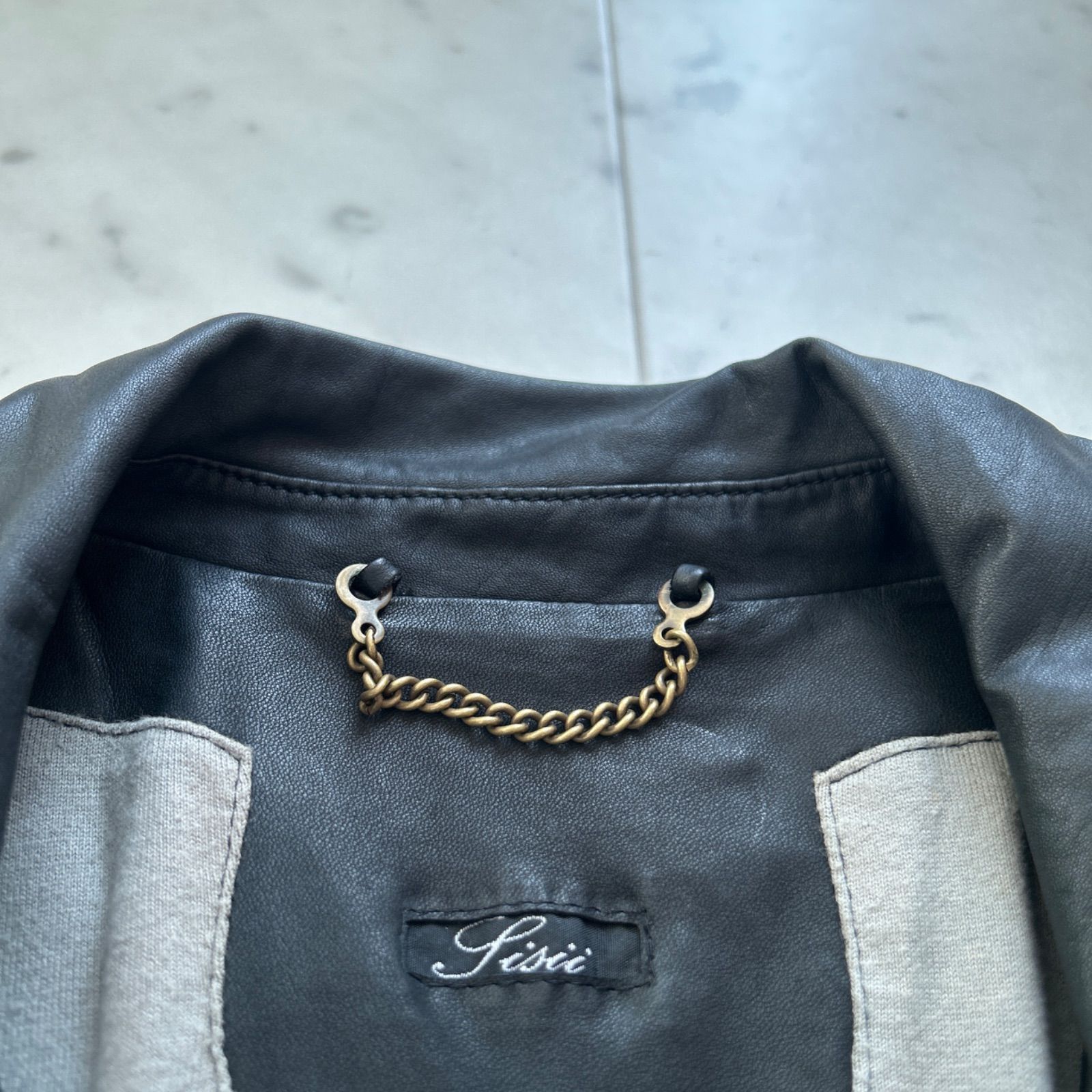 Sisii シシ 牛革 本革 レザージャケット ダブルライダースジャケット